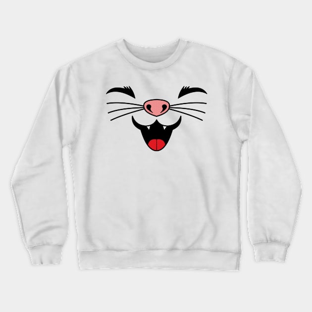 Cute Kitty Crewneck Sweatshirt by nickbeta